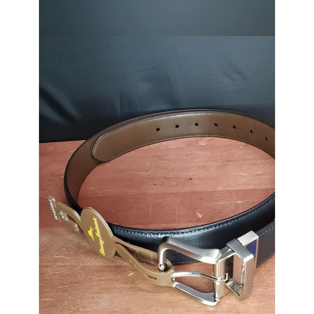 Tommy Bahama Marlin Logo Men's Reversible Dress Belt 38/40